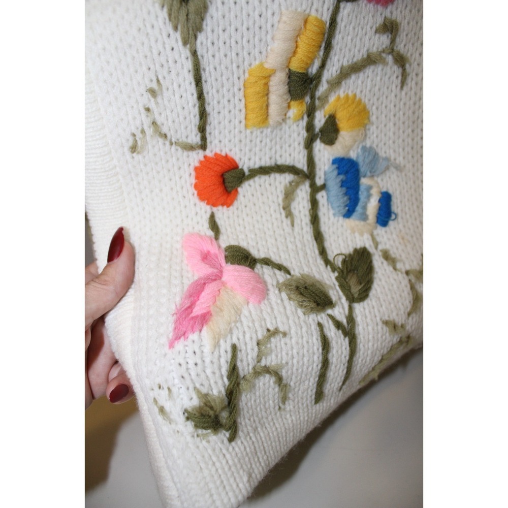 VTG  lrg Phoenix Tokyo long Cardigan cottage core grandma core knit‎ - Picture 9 of 11